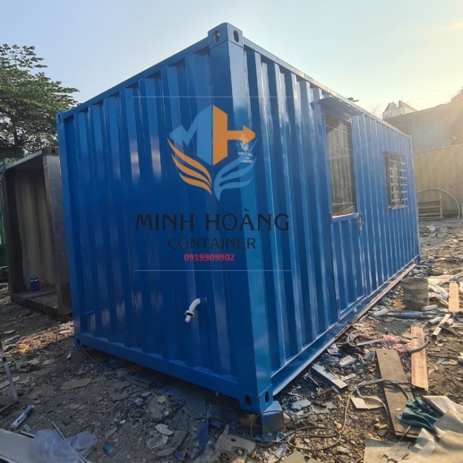Container văn phòng - nhà ở 20 feet xanh dương